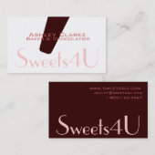 Carte de visite de boulangerie de logo de (Devant / Derrière)