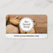 Carte de visite de boulangerie de pain (Dos)