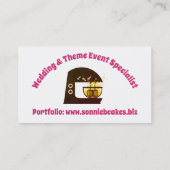 Carte de visite de boulangerie de pâte lisse de (Dos)