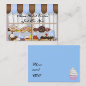 Carte de visite de boulangerie de petit gâteau (Devant / Derrière)