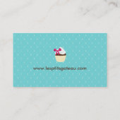 Carte de visite de boulangerie de petit gâteau (Dos)