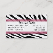 Carte de visite de boulangerie de petit gâteau (Dos)