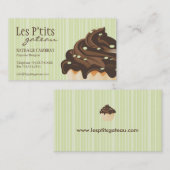 Carte de visite de boulangerie de petit gâteau (Devant / Derrière)