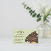 Carte de visite de boulangerie de petit gâteau (Debout devant)