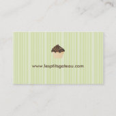 Carte de visite de boulangerie de petit gâteau (Dos)