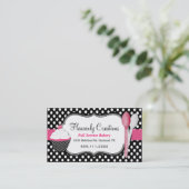 Carte de visite de boulangerie de petit gâteau et (Debout devant)