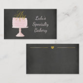 Carte de visite de boulangerie de tableau avec (Devant / Derrière)