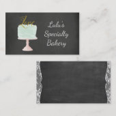 Carte de visite de boulangerie de tableau avec (Devant / Derrière)