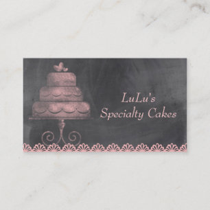 Carte de visite de boulangerie de tableau avec le