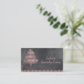 Carte de visite de boulangerie de tableau avec le (Debout devant)