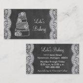 Carte de visite de boulangerie de tableau avec le (Devant / Derrière)