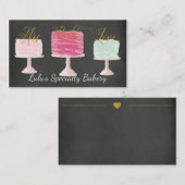 Carte de visite de boulangerie de tableau avec le (Devant / Derrière)