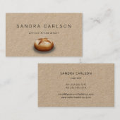 carte de visite de boulangerie en papier kraft rus (Devant / Derrière)