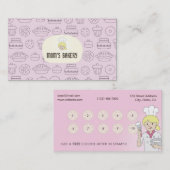 Carte de visite de boulangerie et carte de timbre (Devant / Derrière)