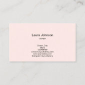 Carte de visite de boulangerie et de Cuisine (Dos)