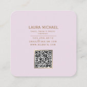 Carte de visite de boulangerie florale | Logo du m (Dos)