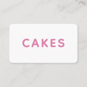 Carte de visite de boulangerie minimaliste moderne
