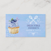 Carte de visite de boulangerie moderne Cupcake Gra (Devant)