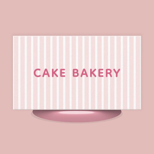 Carte de visite de boulangerie moderne simple avec