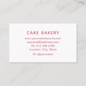 Carte de visite de boulangerie moderne simple avec (Dos)