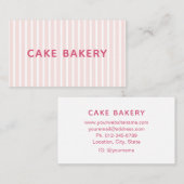 Carte de visite de boulangerie moderne simple avec (Devant / Derrière)