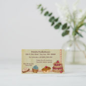 Carte de visite de boulangerie ou de gâteau (Debout devant)