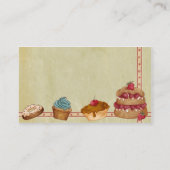 Carte de visite de boulangerie ou de gâteau (Dos)