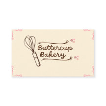Carte de visite de boulangerie personnalisée migno