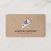 Carte de visite de boulangerie rustique | Kraft (Devant)