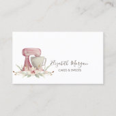 Carte de visite de boulangerie simple mélangeur (Devant)