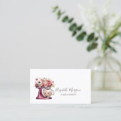 Carte de visite de boulangerie Simple Red Mixer Fl (Debout devant)