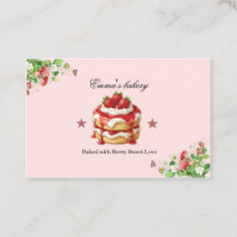 Carte de visite de boulangerie sur le thème de Str