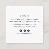 Carte de visite de boulangerie sur mesure (Dos)