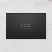 Carte de visite de boulangerie sur mesure (Dos)