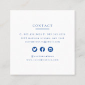 Carte de visite de boulangerie sur mesure (Dos)