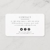 Carte de visite de boulangerie sur mesure (Dos)