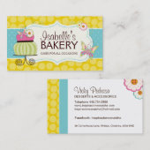 Carte de visite de boulangerie Whimsical (Devant / Derrière)