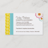 Carte de visite de boulangerie Whimsical (Dos)