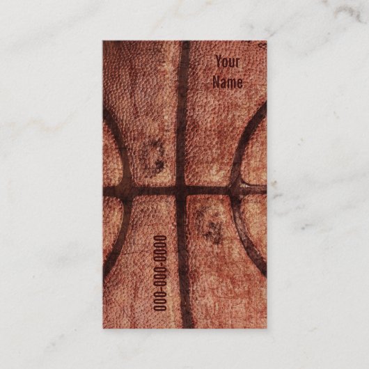 carte de visite de boule de basket-ball (Devant)