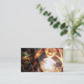 Carte de visite de boule de cristal (Debout devant)