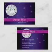 Carte de visite de boule de disco de boîte de nuit (Devant / Derrière)