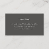 Carte de visite de boussole nautique (Dos)