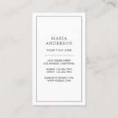 Carte de visite de bouteille de parfum rose pâle (Dos)