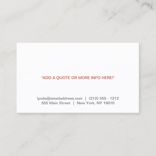 Carte de visite DE BOUTEILLE DE VIN (RUST) (Dos)