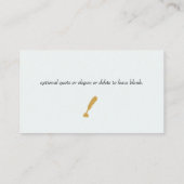 Carte de visite de bouteille d'encre (Dos)