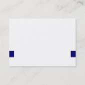 Carte de visite de bouteilles de vin bleu (Dos)