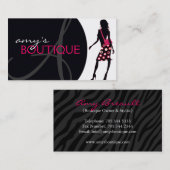 Carte de visite de boutique d'Accessorie (Devant / Derrière)