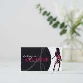 Carte de visite de boutique d'Accessorie (Debout devant)