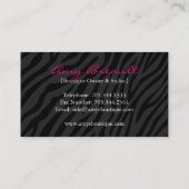 Carte de visite de boutique d'Accessorie (Dos)