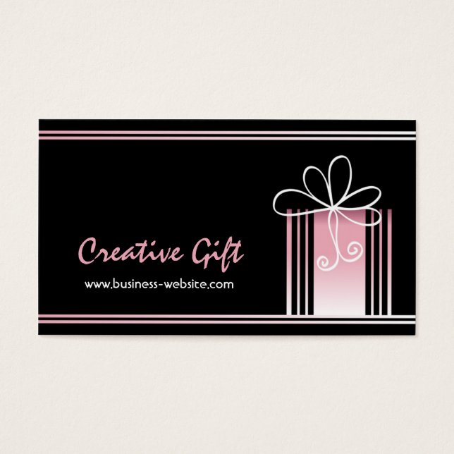 Carte de visite de boutique de cadeaux créatifs (Devant)